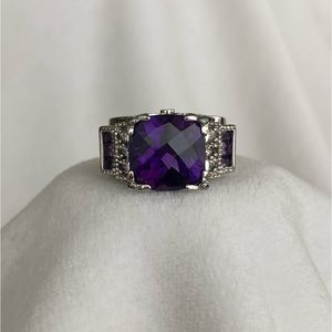 Vintage Sterling Amethyst Ring